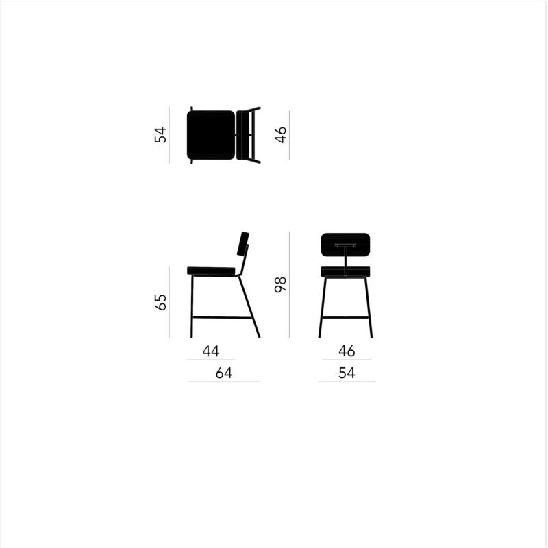 Barkruk Studio Henk Ode - Afbeelding 3