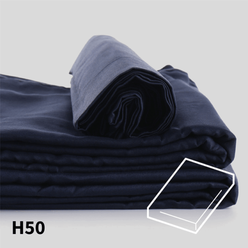 Hoeslaken Dommelin Katoen Percal 200TC hoek 50 cm