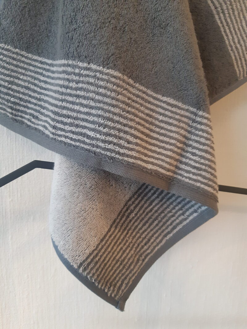 Handdoek Cawö Cuisine Two Tone 77 Leisteen - Afbeelding 3