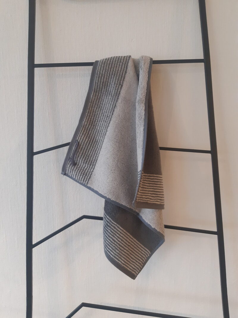 Handdoek Cawö Cuisine Two Tone 77 Leisteen - Afbeelding 2