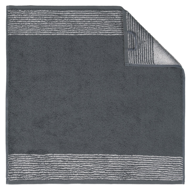 Handdoek Cawö Cuisine Two Tone 77 Leisteen - Afbeelding 5