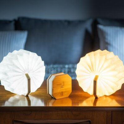 Oplaadbare Lamp Gingko Smart Accordeon Bamboe