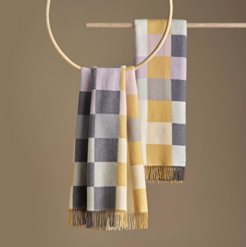 Plaid Silkeborg Plain Beat honey rose - Afbeelding 2