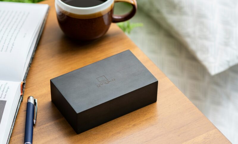 Flip Click Clock Gingko Zwart / wit licht - Afbeelding 3