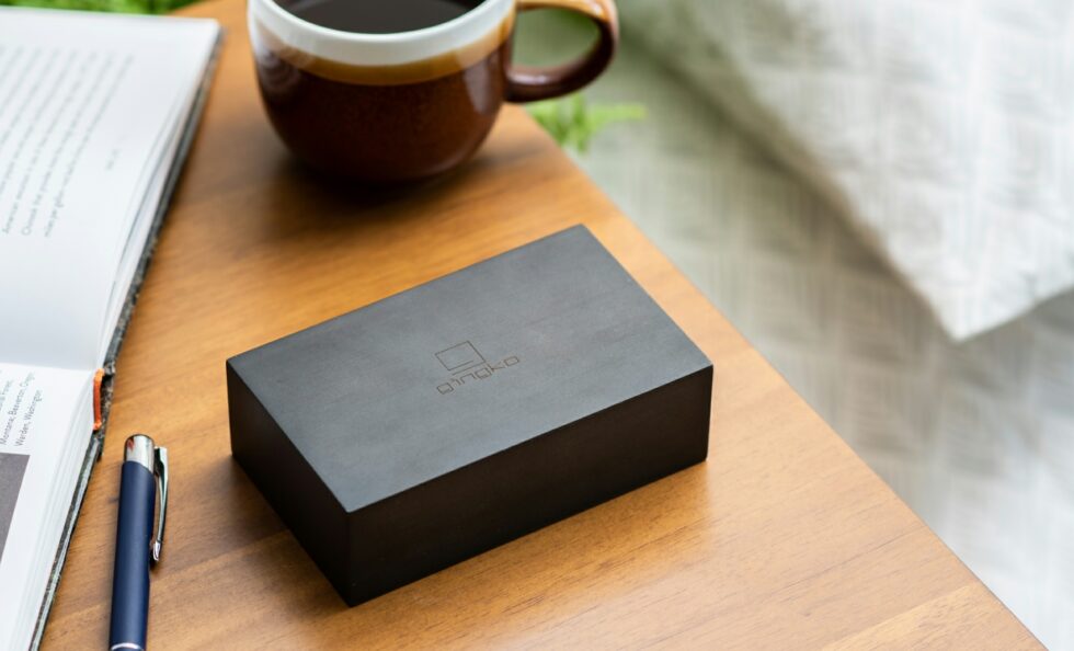 Flip Click Clock Gingko Zwart / wit licht - Afbeelding 3