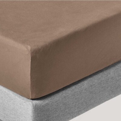 Hoeslaken Jersey Exclusive Stretch 90/100 x 200/220 - 88 Toffee
