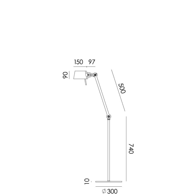 Vloerlamp Tonone Bolt 1 Arm - Afbeelding 5