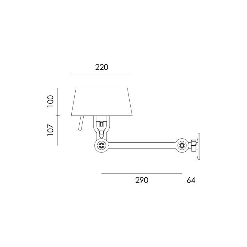 Wandlamp Tonone set van 2 x Bolt Bed Underfit - Afbeelding 5
