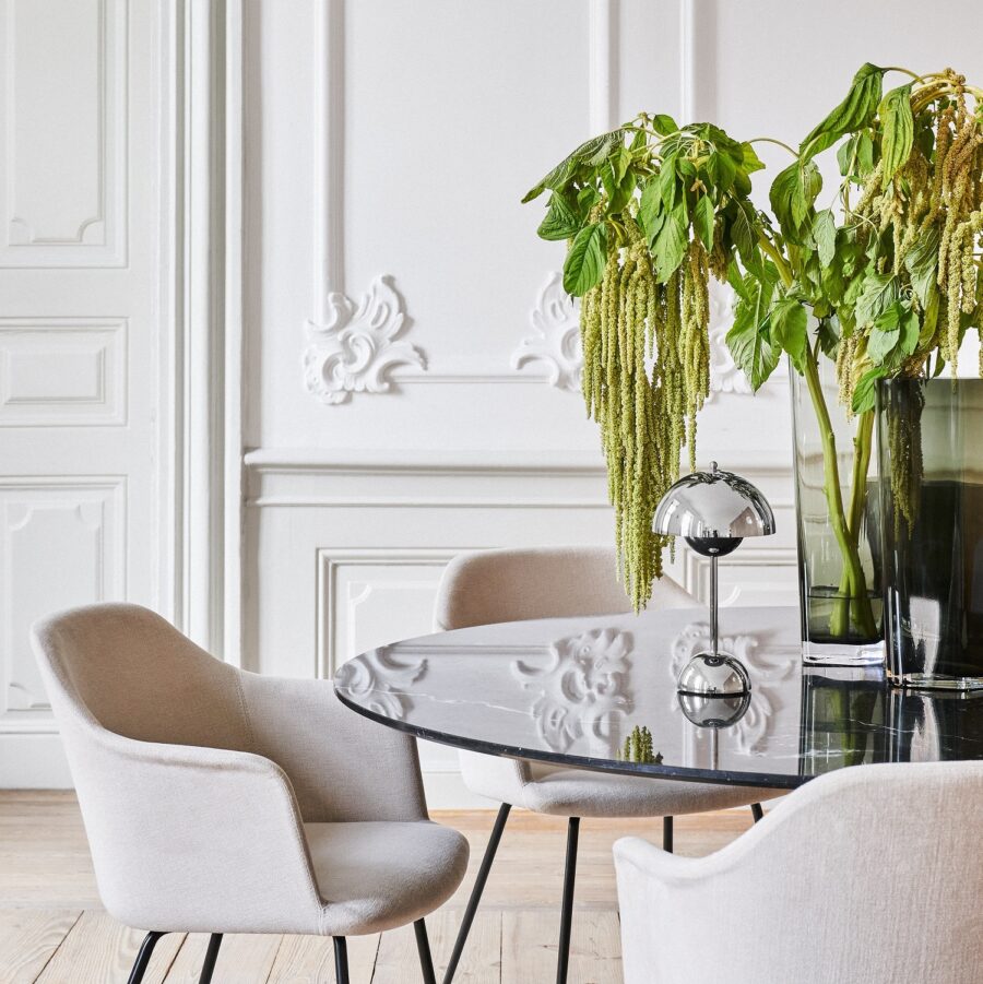 Oplaadbare lamp &Tradition Flowerpot VP9 chrome/brass - Afbeelding 3