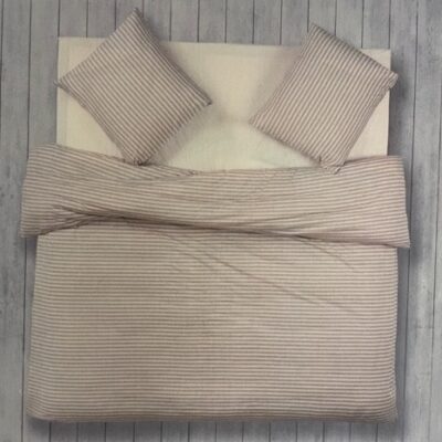 Dekbedovertrek Casilin jersey Charly beige litsjumeaux