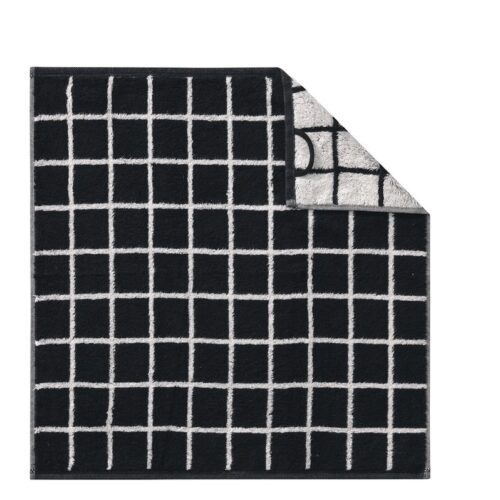 Handdoek Cawö Zoom Karo 123 Black 97