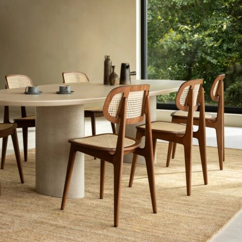 Stoel Vincent Sheppard Titus met geweven zitting