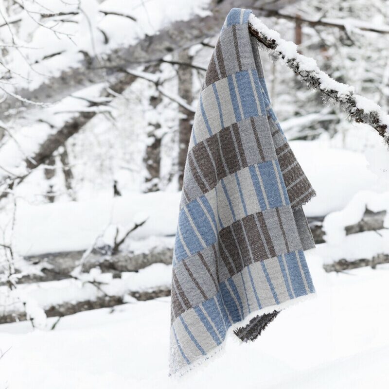 Plaid Lapuan Sointu Blue-Bark
