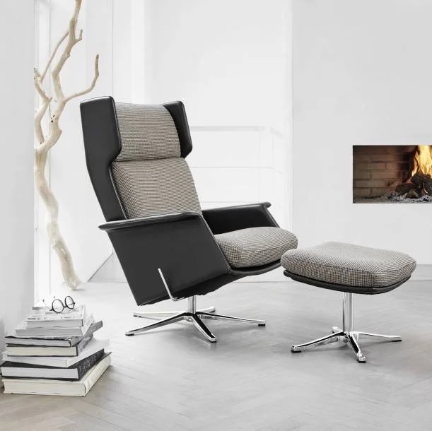 Fauteuil Berg Vito inclusief hocker in winkel en webshop van