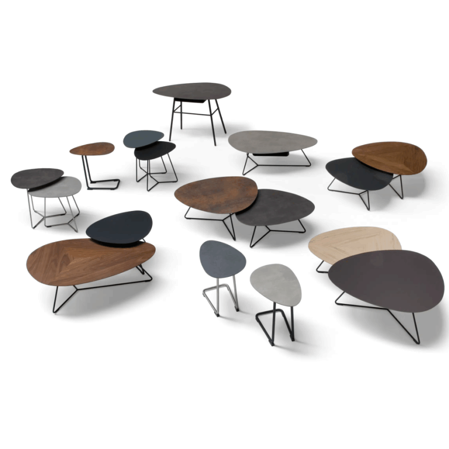 Set Salontafels Bree's New World Twinny HPL Oak - Afbeelding 4