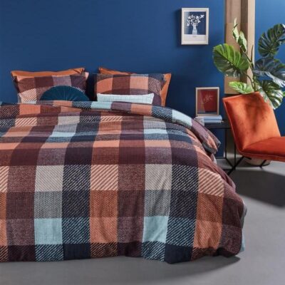 Dekbedovertrek Flanel Beddinghouse Beckett Terra 2 persoons