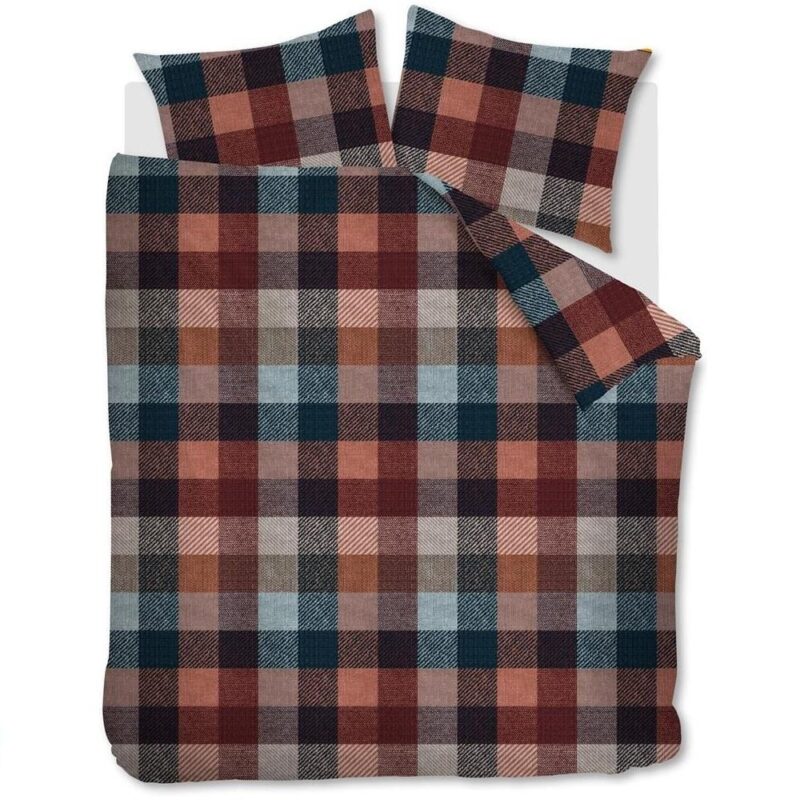 Dekbedovertrek Flanel Beddinghouse Beckett Terra 2 persoons - Afbeelding 5
