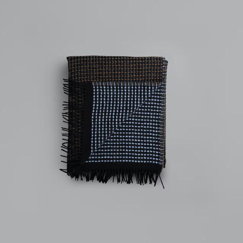 Plaid Røros Lofoten Blue Mule