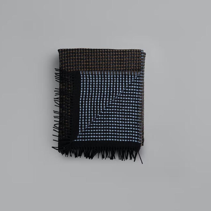 Plaid Røros Lofoten Blue Mule