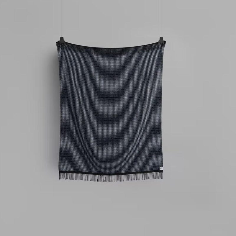Plaid Røros Lofoten Blue Mule - Afbeelding 3