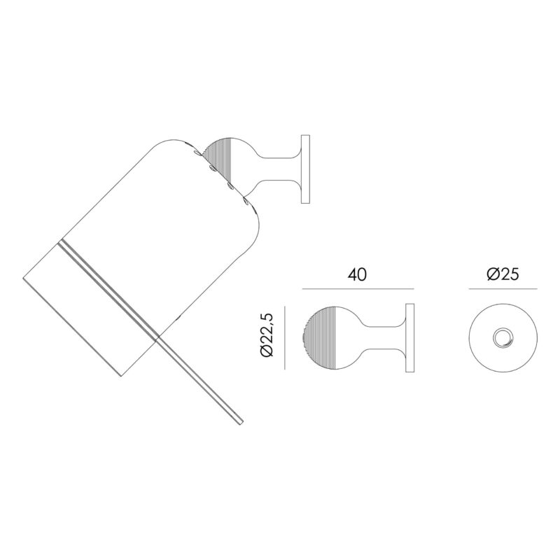 Wandlamp Tonone ONE + Knob - Afbeelding 4