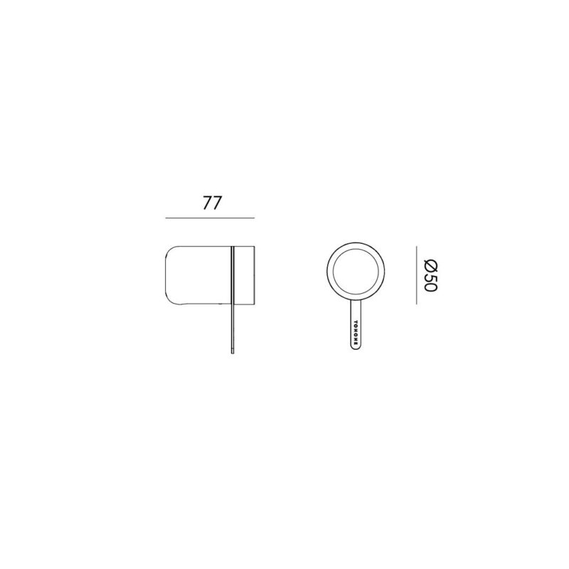 Wandlamp Tonone ONE + Knob - Afbeelding 5