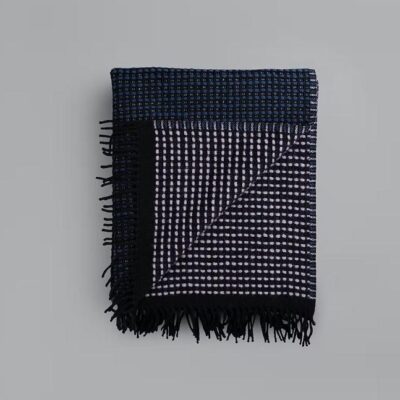 Plaid Røros Lofoten Light Purple Petroleum