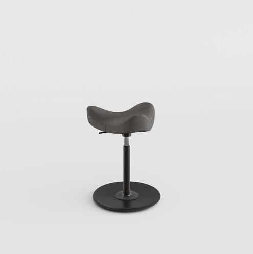 Blank gelakte voet, stof Revive Gray 164