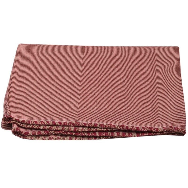 Plaid David Fussenegger Nova Herringbone Burgundy - Afbeelding 2