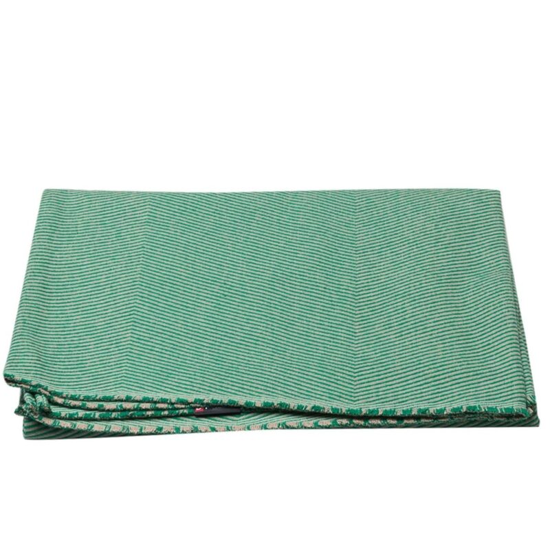 Plaid David Fussenegger Nova Herringbone Emerald - Afbeelding 2