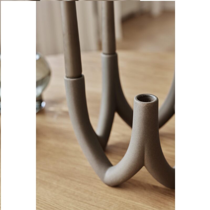 Kandelaar Ro Collection 5-arms dark stone - Afbeelding 3