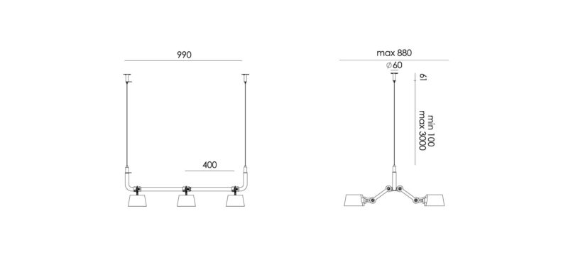 Hanglamp Tonone Bolt 6 pack Pendant - Afbeelding 5