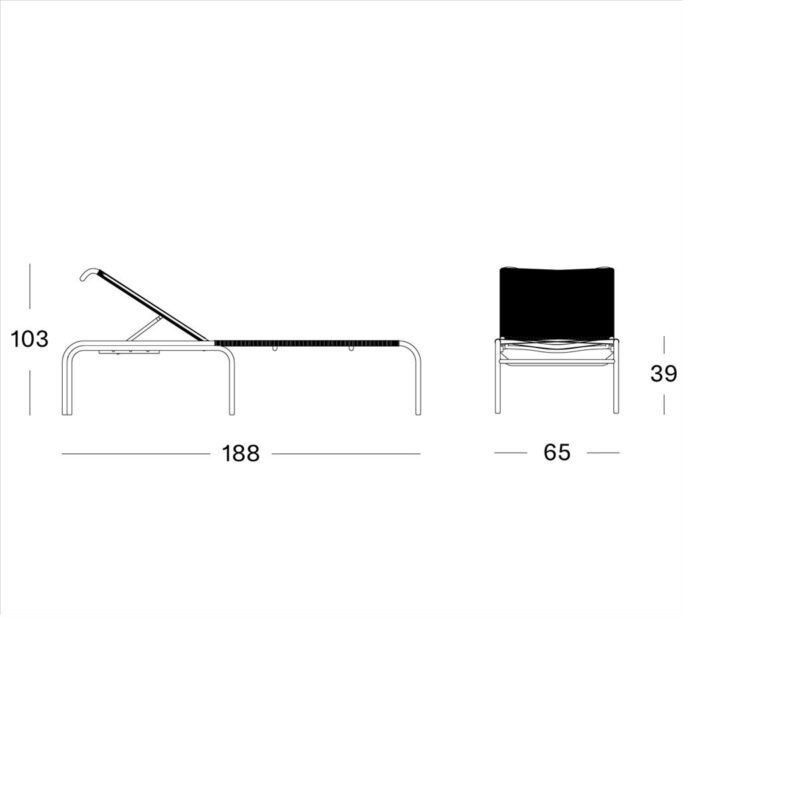 Sunlounger Vincent Sheppard Loop - Afbeelding 5