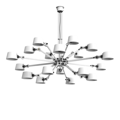 Hanglamp Tonone Bolt 18 arm Chandelier - Pure White 1331