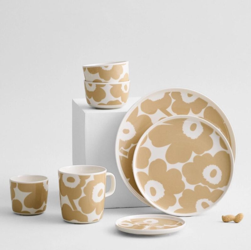 Rond bord Marimekko Unikko 20 cm - Afbeelding 2