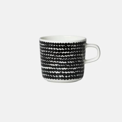 Koffiekop 2 dl Marimekko - Siirtolapuutarha zwart wit