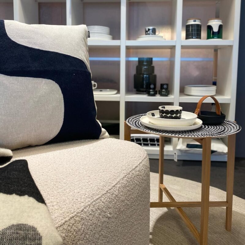 Koffiekop Marimekko Unikko wit zwart - Afbeelding 3