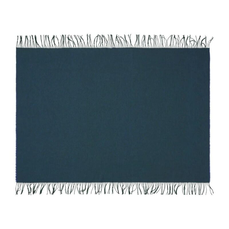 Plaid Silkeborg Franja Green Blue - Afbeelding 3