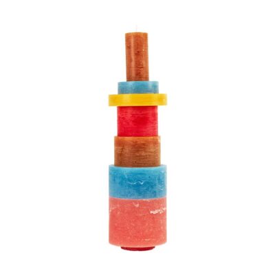 Stapelkaars 07 multicolor