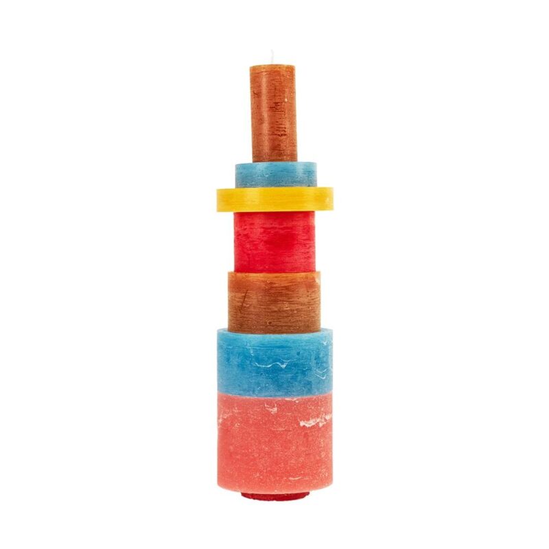 Stapelkaars 07 multicolor