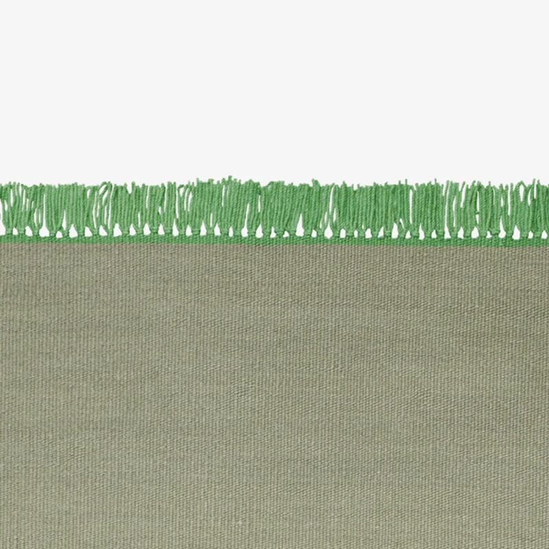 Vloerkleed Kelim Kvadrat Cross Coloured Fringes