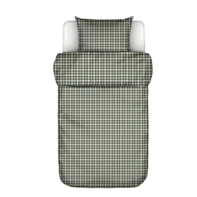 Flanel Dekbedovertrek Marc O'Polo Rune Deep Forest 1 persoons