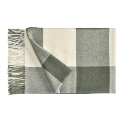Plaid Carré Fischbacher 1819 wit/groen