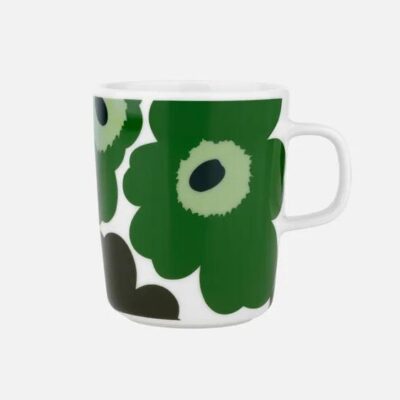 Koffiekop Marimekko Unikko wit groen