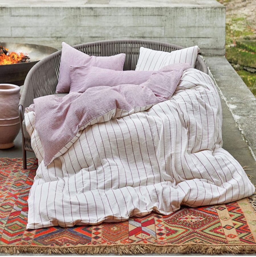 Dekbedovertrek Casilin Stripe 1 persoons grijs - Afbeelding 2