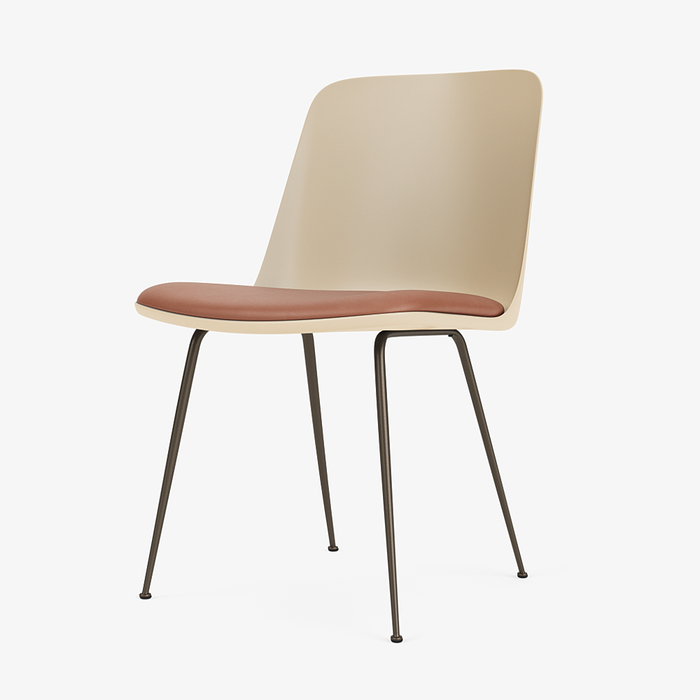 Kuip Beige Sand, frame Bronzed, leer Noble 0250