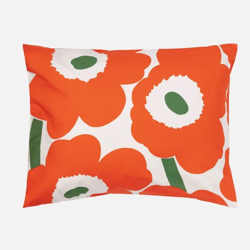 Dekbedovertrek Marimekko Unikko oranje litsjumeaux - Afbeelding 2
