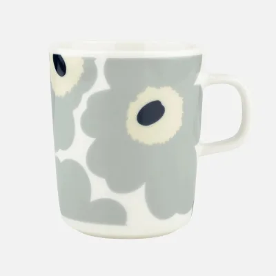 Koffiekop Marimekko Unikko muki lichtgrijs