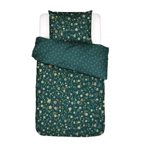 Dekbedovertrek Essenza Odilia Deep Sea Blue 1 persoons