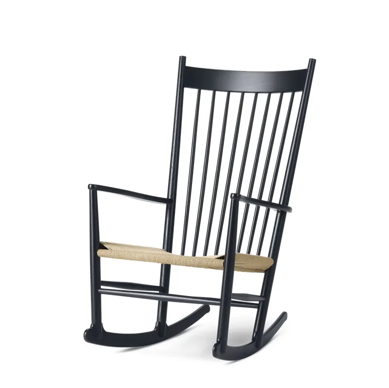 Zwart gelakt met naturel paper cord